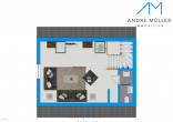 Grundriss-oben - Wandmodernisiert – sofort einziehen! Großzügige Maisonettewohnung in Zornheim.